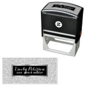 Glanzende glitter zelfinktende stempel (In situ)