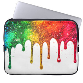 Glanzende, Glitterende Gepersonaliseerde Rugzak Te Laptop Sleeve