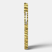 Glanzende goud folie iPhone hoes (Achterkant / Links)