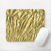 Glanzende goud folie muismat (Met muis)