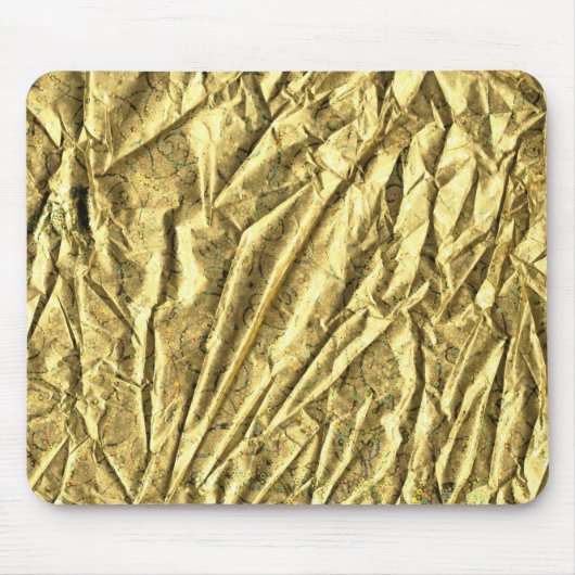 Glanzende goud folie muismat (Voorkant)