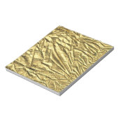 Glanzende goud folie notitieblok (Linkerzijde)