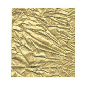 Glanzende goud folie notitieblok (Voorkant)