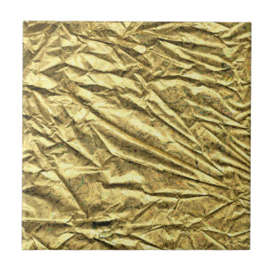 Glanzende goud folie tegeltje
