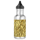 Glanzende goud folie waterfles (Rechts)
