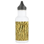 Glanzende goud folie waterfles (Links)