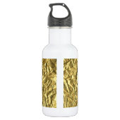 Glanzende goud folie waterfles (Achterkant)