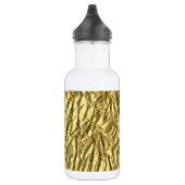 Glanzende goud folie waterfles (Rechts)