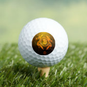 Glanzende gouden Bitcoin golfballen (Insitu Shirt)