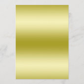 Glanzende Gouden Boog & Zwarte Glitter Bruiloft Menu (Achterkant)