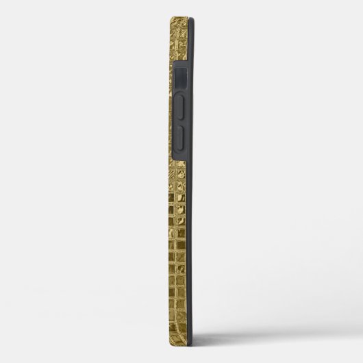 Glanzende gouden foliesquares Case-Mate iPhone case (Achterkant / Links)