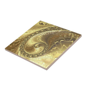 Glanzende Gouden Glitter Luxe Gouden Keramische Te Tegeltje