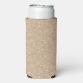 Glanzende Gouden Glitters Seltzer Blikjeskoeler (Seltzer Achterkant)