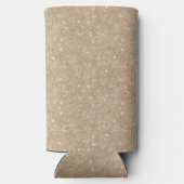 Glanzende Gouden Glitters Seltzer Blikjeskoeler (Achterkant)