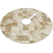 Glanzende gouden mozaïek schittering kerstboom rok (Gekanteld)