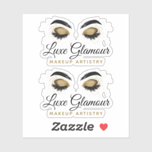 Glanzende Gouden Oog Wimpers Wenkbrauwen Make-up K Sticker