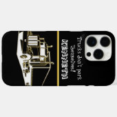 Glanzende gouden semi-truck render Case-Mate iPhone case (Achterkant (horizontaal))