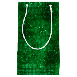 Glanzende groene folie klein cadeauzakje
