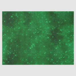 Glanzende groene folie tissuepapier