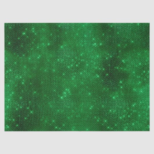 Glanzende groene folie tissuepapier (Voorkant)