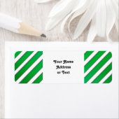 Glanzende groene strepen (2e kleur toevoegen) etiket (Insitu)