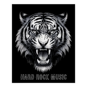 Glanzende Hard Rock Music poster