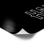 Glanzende Hard Rock Music poster (Hoek)