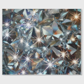 Glanzende heldere diamanten  cadeaupapier (Vlak)