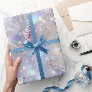 Glanzende heldere diamanten cadeaupapier