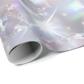 Glanzende heldere diamanten cadeaupapier (Rol Hoek)