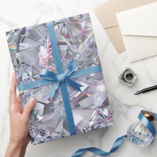 Glanzende heldere diamanten cadeaupapier (Geschenken)