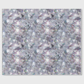 Glanzende heldere diamanten cadeaupapier (Vlak)