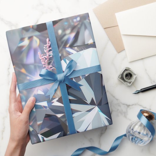 Glanzende heldere diamanten  cadeaupapier (Geschenken)