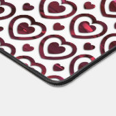 GLANZENDE HETE ROZE VALENTIJN LIEFDE HARTEN BUREAUMAT (Hoek)