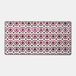 GLANZENDE HETE ROZE VALENTIJN LIEFDE HARTEN BUREAUMAT