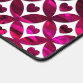 GLANZENDE HETE ROZE VALENTIJN LIEFDE HARTEN BUREAUMAT (Hoek)