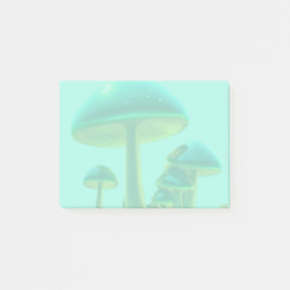 Glanzende holografische paddenstoelen post-it® notes