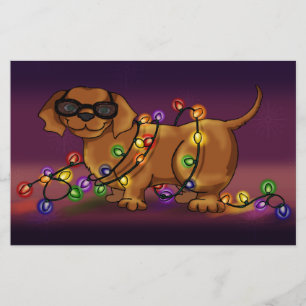Glanzende Hond Briefpapier
