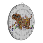 Glanzende Hond Dartbord (Voorkant Links)