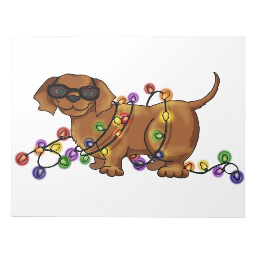 Glanzende Hond Notitieblok (Voorkant)