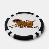 Glanzende Hond Pokerchips (Enkel)