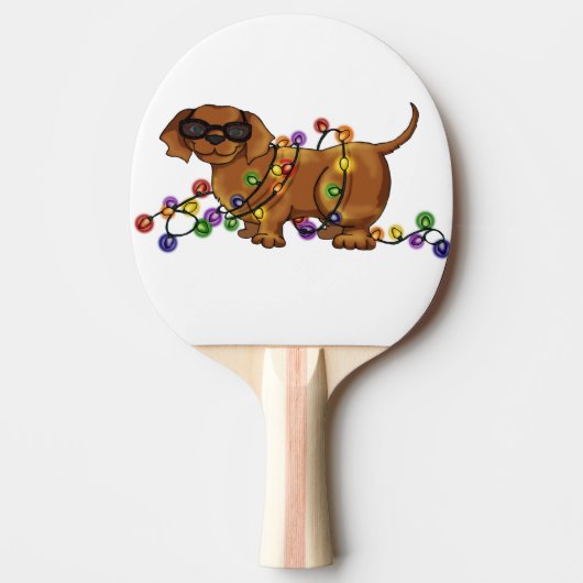 Glanzende Hond Tafeltennisbatje (Voorkant)