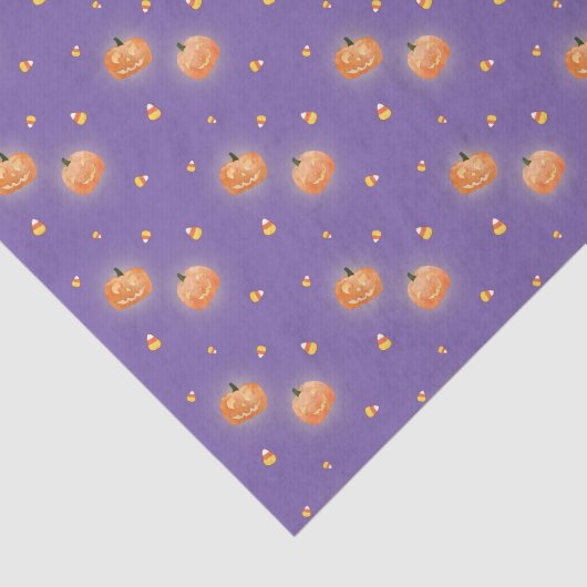 Glanzende Jack O Lantern Halloween-weefselpapier Tissuepapier (Detail)
