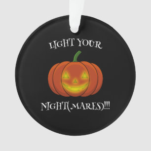 Glanzende Jack-o'-Lantern - Licht uw nachtmerries  Ornament