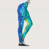 Glanzende juweelkleur op aangepaste moderne leggings (Rechts)