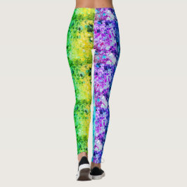 Glanzende juweelkleur op aangepaste moderne leggings