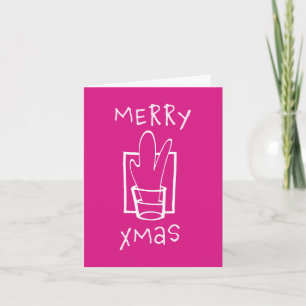 Glanzende Kerst Glas Feestdagen Kaart