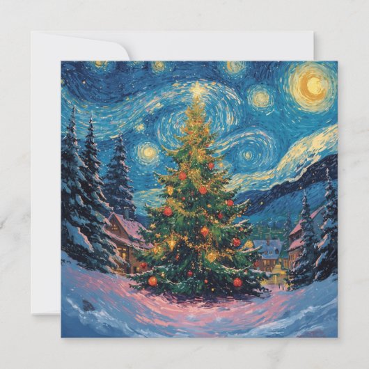 Glanzende kerstboom (Voorkant)