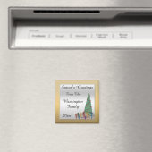 Glanzende Kerstboom & Cadeaus Nep Glitters Magneet (Insitu (Vaatwasser))