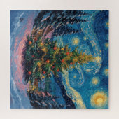 Glanzende kerstboom legpuzzel (Horizontaal)